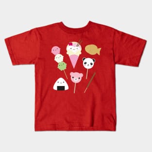 Japanese Kawaii Snacks Kids T-Shirt